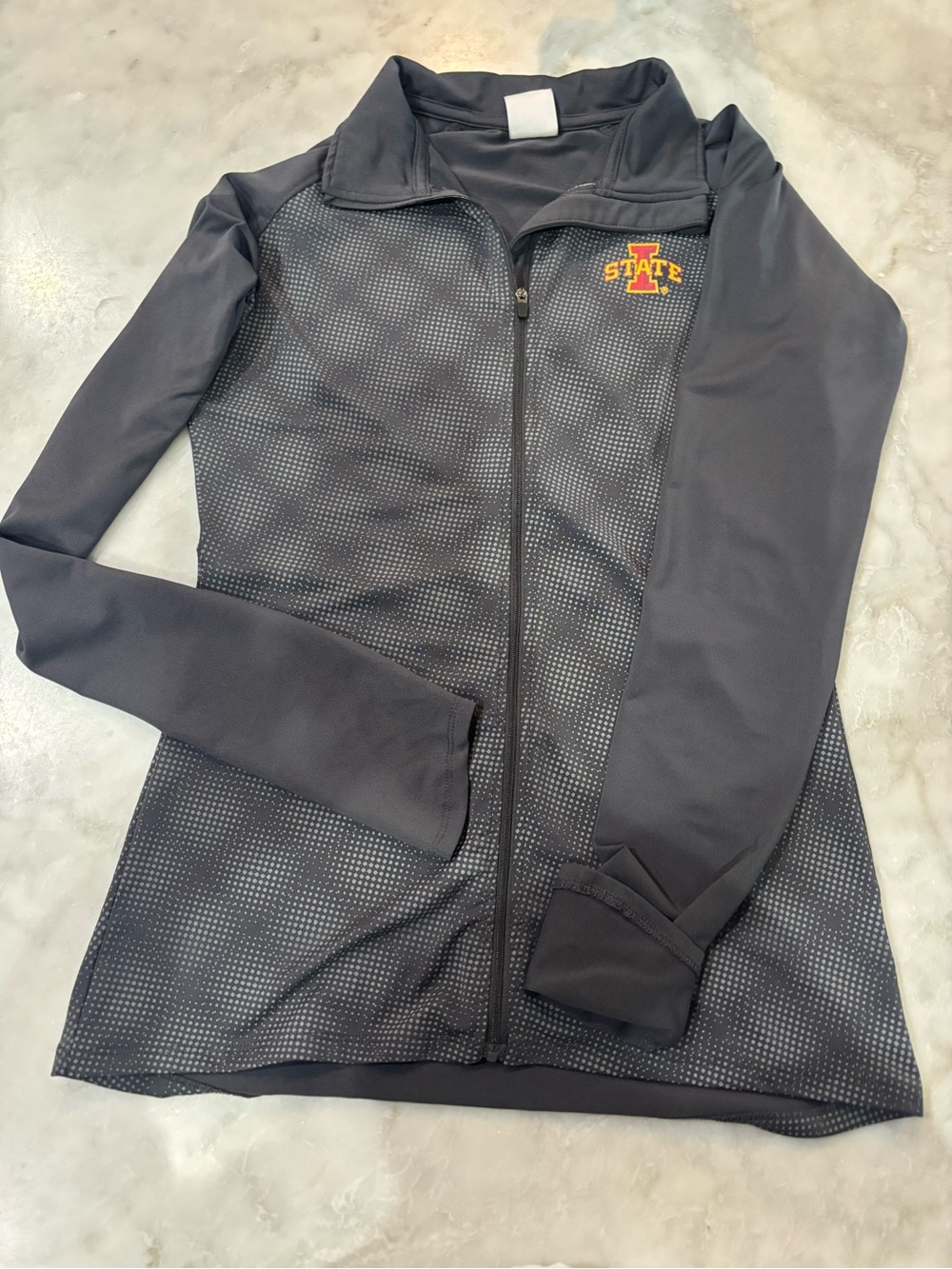 Rivalry Threads Iowa State Cyclones Black Gray Full-Zip Bomber Jacket